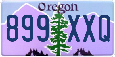 OR license plate 899XXQ