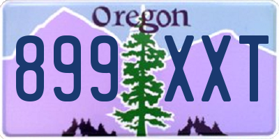 OR license plate 899XXT