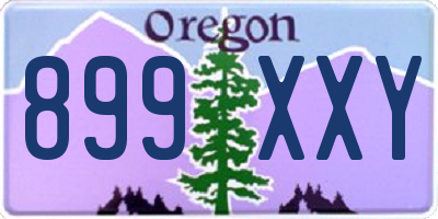 OR license plate 899XXY