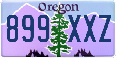 OR license plate 899XXZ