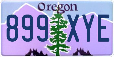 OR license plate 899XYE