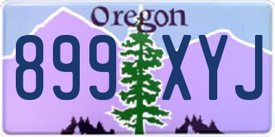 OR license plate 899XYJ