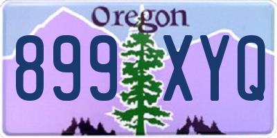 OR license plate 899XYQ