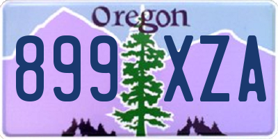 OR license plate 899XZA