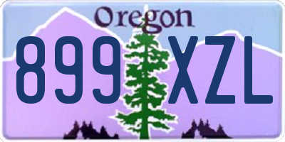 OR license plate 899XZL