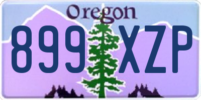 OR license plate 899XZP