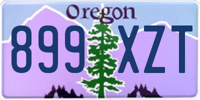 OR license plate 899XZT