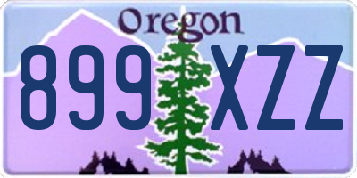 OR license plate 899XZZ