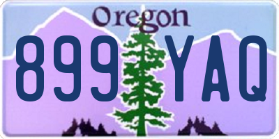 OR license plate 899YAQ
