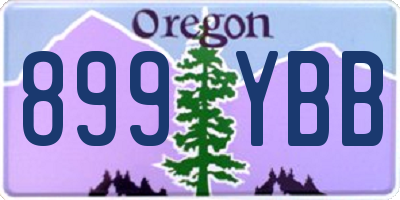 OR license plate 899YBB