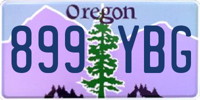 OR license plate 899YBG