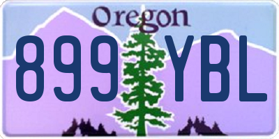 OR license plate 899YBL