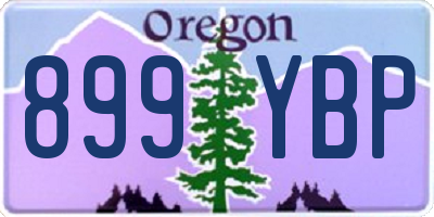OR license plate 899YBP