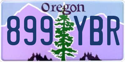 OR license plate 899YBR