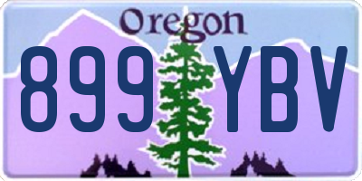 OR license plate 899YBV
