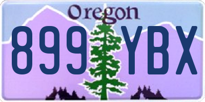 OR license plate 899YBX