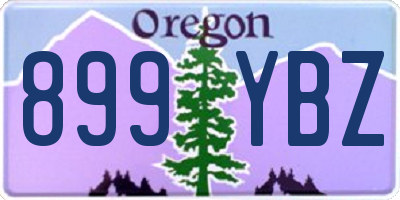 OR license plate 899YBZ