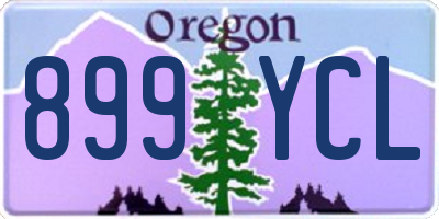 OR license plate 899YCL
