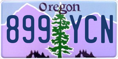 OR license plate 899YCN
