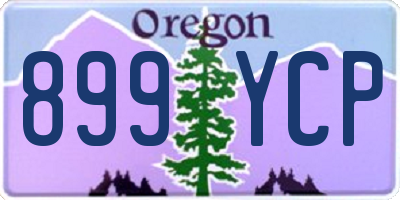 OR license plate 899YCP