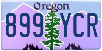 OR license plate 899YCR