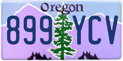 OR license plate 899YCV