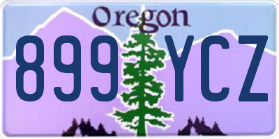 OR license plate 899YCZ