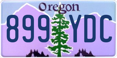 OR license plate 899YDC