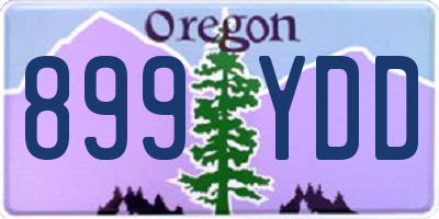 OR license plate 899YDD