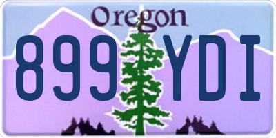 OR license plate 899YDI