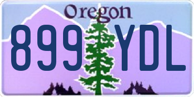 OR license plate 899YDL