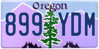 OR license plate 899YDM