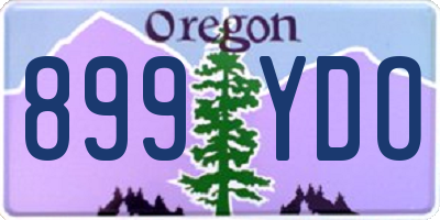 OR license plate 899YDO