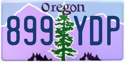 OR license plate 899YDP