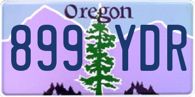 OR license plate 899YDR