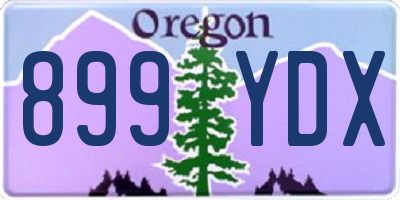 OR license plate 899YDX