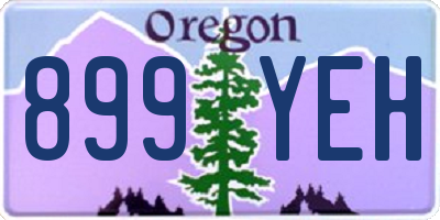 OR license plate 899YEH