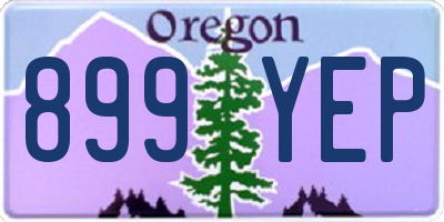 OR license plate 899YEP