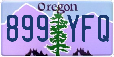 OR license plate 899YFQ