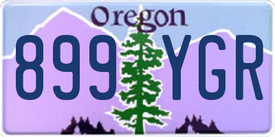 OR license plate 899YGR