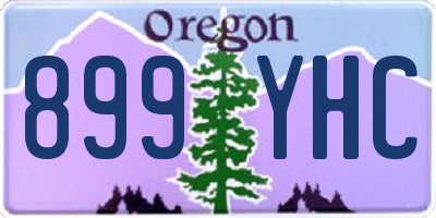 OR license plate 899YHC