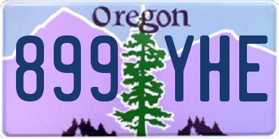 OR license plate 899YHE