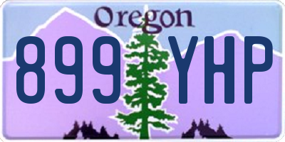 OR license plate 899YHP