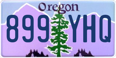 OR license plate 899YHQ