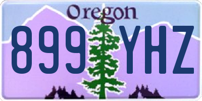 OR license plate 899YHZ