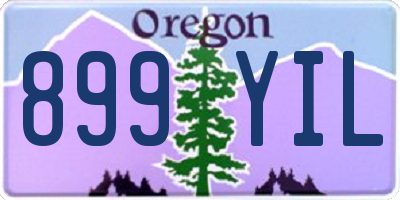 OR license plate 899YIL