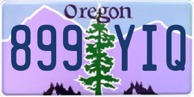 OR license plate 899YIQ