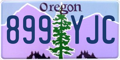 OR license plate 899YJC