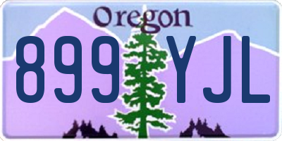 OR license plate 899YJL