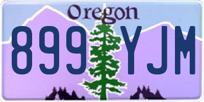 OR license plate 899YJM